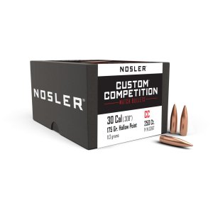 Nosler Custom Competition .30 Cal 175 Gr HPBT 250 Count Bullets