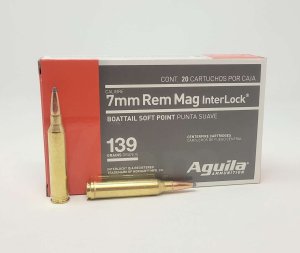 Aguila Ammunition 80591AG 7mm Rem Mag 139gr InterLock BTSP 20 Rounds