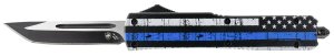 Templar MBTB231 Back The Blue OTF Tanto D2 Steel Blade Knife
