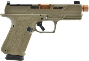 S/SYSTEMS SS-1021 9mm Optic Ready FDE Threaded Night Sights