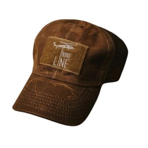 Nine Line Tan American Made Mesh Back Hat with Dropline