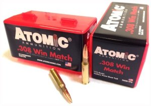 Atomic 00428 .308 Win 175GR BTHP Match 50 Rounds