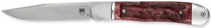 CobraTec CTTHRRED Trapper Hidden Release 3.12" D2 Blade Red Handle