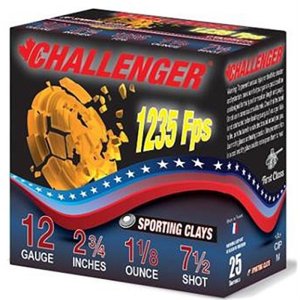 Challenger 2EX3000075 12 Gauge Sporting Clay Ammo 2-3/4" 1-1/8oz #7.5