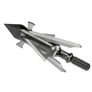 Trocar HB 4-Blade Broadheads 100 Grain Chisel Tip Stainless Steel 3 Pack