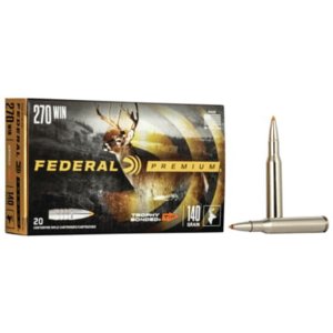 Federal Premium P270TT3 .270 Winchester 140 Grain Trophy Bonded Tip 20