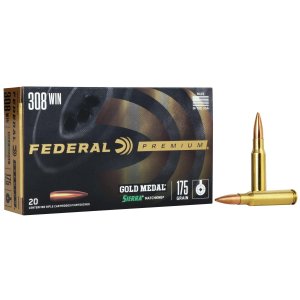 Federal Premium GM308M2 308 Win 175 Grain Sierra MatchKing BTHP 20 Rounds