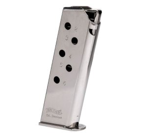 Walther PPK 380 ACP 6 Round Magazine Nickel Finish 2246009
