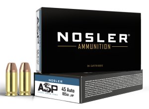 Nosler 51271 45 ACP 185 gr Jacketed Hollow Point 50 Rounds Box