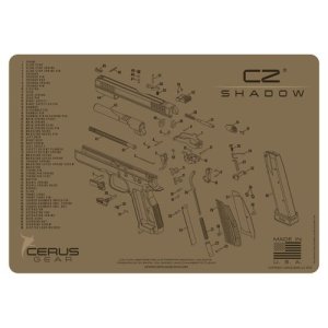 Cerus Gear HM-CZ-SHDW-SCH-COY Handgun ProMat Coyote Tan 12x17