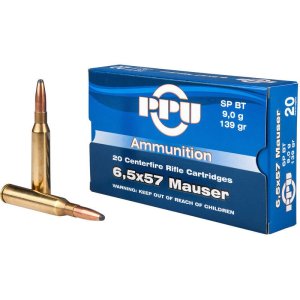 Prvi Partizan PP6M 6.5x57mm Mauser 139gr SPBT Rifle Ammo 20/Box