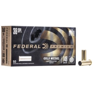 Federal Premium GM38A 38 Special 148 Grain Lead Wadcutter 50 Rounds