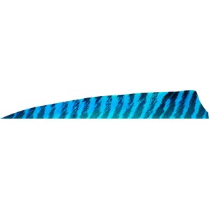 Gateway 400RSBBL-50 Shield Cut Feathers Barred Blue 4in RW 50pk