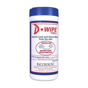 Esca Tech WT-040 D-Lead Wipes, 40 Count, 12 Pack, Pop-Up Canister
