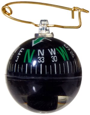 Allen Ball Shaped Pin On Compass Black 484