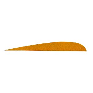 Gateway Parabolic Feathers 5" RW Orange 100 Pack 500RPSFO-100