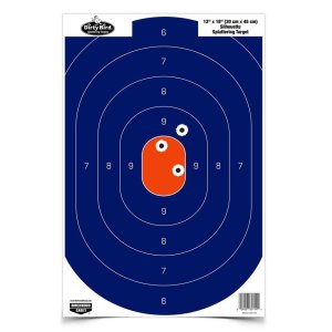Birchwood Casey BC-35720 Dirty Bird 12x18 Blue/Orange Targets, 50 Pack