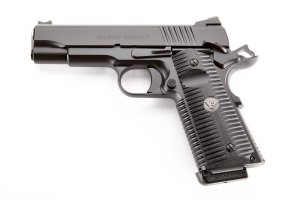 Wilson Combat ACPCOM45 ACP Commander 4.25" 8+1 Black G10 Grip Fiber Optic