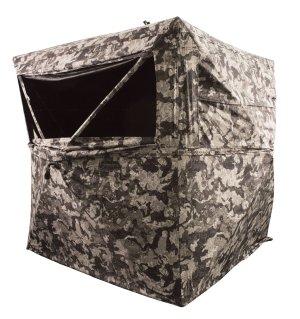 GSM Outdoors GRDBLND3 3-Person Ground Blind 150D Shell Camo