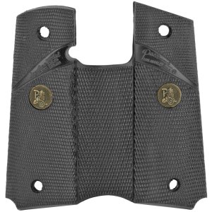 Pachmayr 02921 Signature Grip Wraparound Checkered Black Rubber 1911