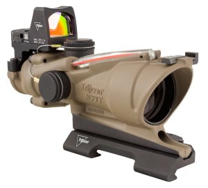 Trijicon ACOG ECOS 4x32 Flat Dark Earth LED Red Dot TA31-D-100553 32MM