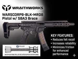 Wraithworks WARSCORP9 9mm WARSCORP9-BLK-MRDB-SBA3