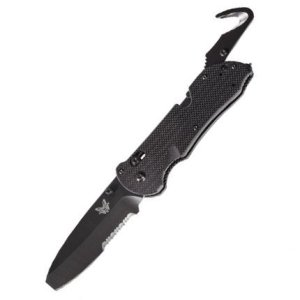 Benchmade 916SBK Triage Blunt Tip Blade, Axis Lock, Black G10 Handle