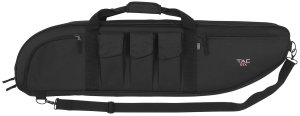Tac Six 10929 Batallion Tactical Case Endura Black Finish 3 Pockets 2 Mags Accessory Pockets Shoulder Strap Padded Handle Polyester Lining 42" L