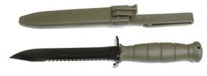 Glock KF039181 Battlefield Green Field Knife with Saw and Sheath