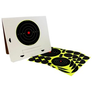 Birchwood Casey BC-34208 Target Pack 4 Bullseye Self-Adhesive Black Yellow