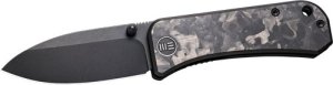 WE Knife 2004H Banter 2.9" Marble Carbon Fiber Black Stonewash Blade