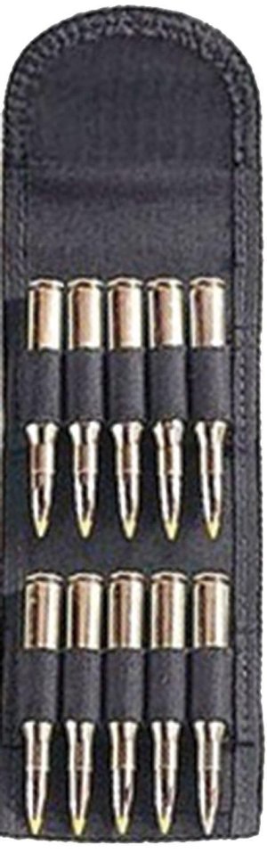 Uncle Mike's Folding Cartridge Carrier 10 Cartridges Nylon Black