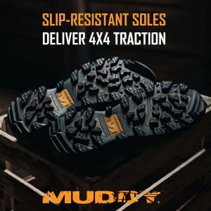 Muddy DV8 MUD-17NI-CL-10D Non-Insulated Boots Clay Size 10D 17-Inch