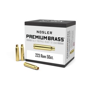 Nosler 10070 .223 Rem 50 Count Unprimed Brass Rifle Cartridge Cases