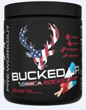 Bucked Up Pre-Workout Rocket Pop 30 Serving Tub