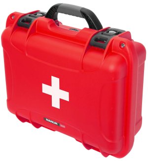 Nanuk 920S-000RD-PA0-FSA01 First Aid Case Red Resin Waterproof Latches
