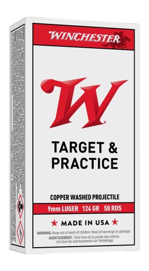 Winchester USA9MM124 9mm 124gr Target 50 Rounds