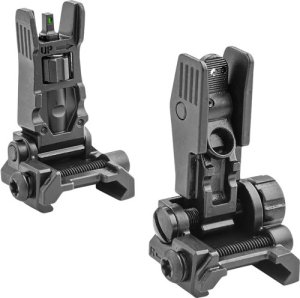 Meprolight Front Green Tritium Rear Blank Flip UP Sights 405100
