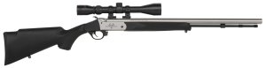 Traditions Buckstalker XT 50Cal 24in Black/SS Cerakote 3-9x40 Scope