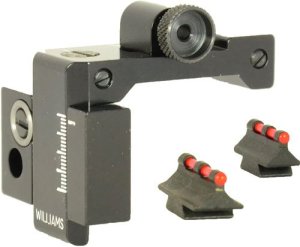 Williams Gun Sight FP Fire Sight Set, Winchester 94, Marlin 36, Black/Red, Steel & Fiber Optic, Weather Resistant, Rifle Optics