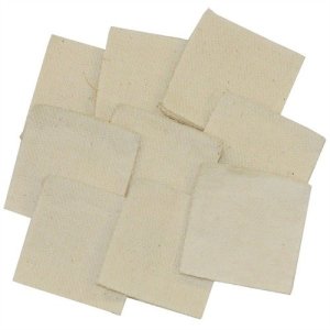 Brownells Heavy Duty Square Cotton Patches 1.75" .338 Cal 1000 Pk