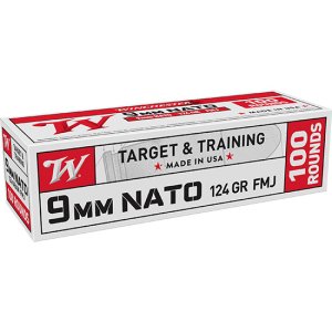 Winchester W9NATOVP 9mm NATO 124gr FMJ 100rd 1200fps Value Pack