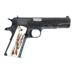 Cnc CNCVINTAGE1911 Colt 1911 Vintage Limited Edition 45 ACP 7+1 5 Stainless National Match Barrel, Color Case Hardened Steel Slide & Frame, Stag Grip, Pistol