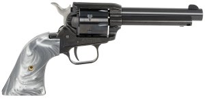 Heritage Rough Rider .22 LR Revolver, 4.75" Barrel, 6 Rounds, Altamont Gray Pearl Grips, Black Finish - RR22B4GPRL