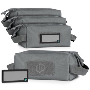 SAVIOR SP-AMST-4P-GS Loose SAC [Soft Accessories Carrier] 9x4x4 w/ 8 Writeable Patches, Gray