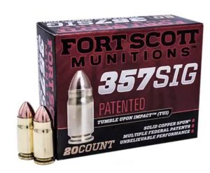 Fort Scott Munitions 9MM115SCVNIC 9mm Luger 230rd Tumble Upon Impact