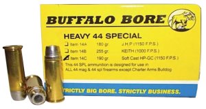 Buffalo Bore 14C20 44 S&W Spl 190gr SCHP Ammo 20 Rounds 1150fps