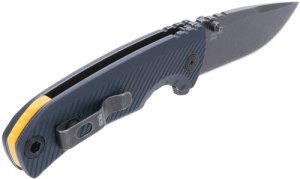 SOG Tellus ATK SOG11060343 3.24" Blade Spring Assisted Squid Ink/Yellow