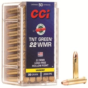 CCI .22 WMR 30gr TNT Green HP Ammo 50 Rounds 0060 - Varmint Performance