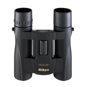 Nikon Aculon A30 Binoculars 10x25mm Black with Neck Strap Case & Lens Covers